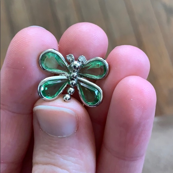 Cute green butterfly adjustable ring - Picture 4 of 6